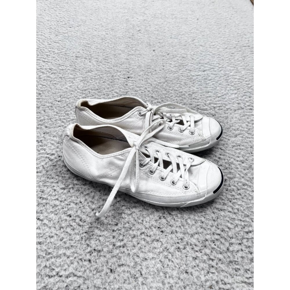 Jack Purcell Converse White Low Top Lace Up Sneakers Men's 6 Women's 7.5